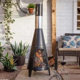 Outdoor Steel Chiminea Patio Heater